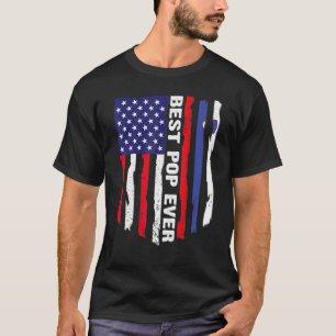 T-shirt American Flag & Slovénie Drapeau Meilleure famille