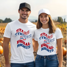 American Flag Stars Stripes et Equal Rights Name