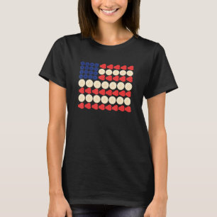 T-shirt American Flag Strawberry Blueberry Banana 4th Of J
