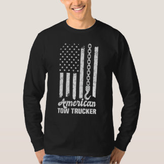 T-shirt American Flag Tow Trucker