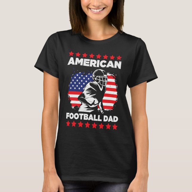 T-shirt American Football Dad Quaterback Kicker For Men Wo (Devant)