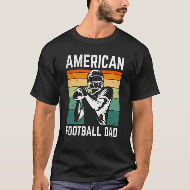 T-shirt American Football Dad Quaterback Kicker For Men Wo (Devant)