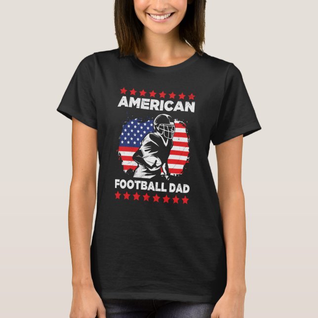 T-shirt American Football Dad Quaterback Kicker For Men Wo (Devant)