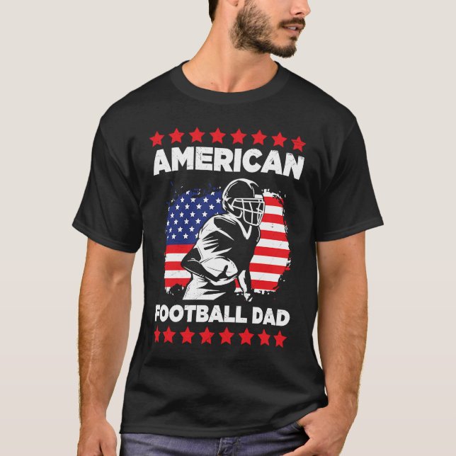 T-shirt American Football Dad Quaterback Kicker For Men Wo (Devant)