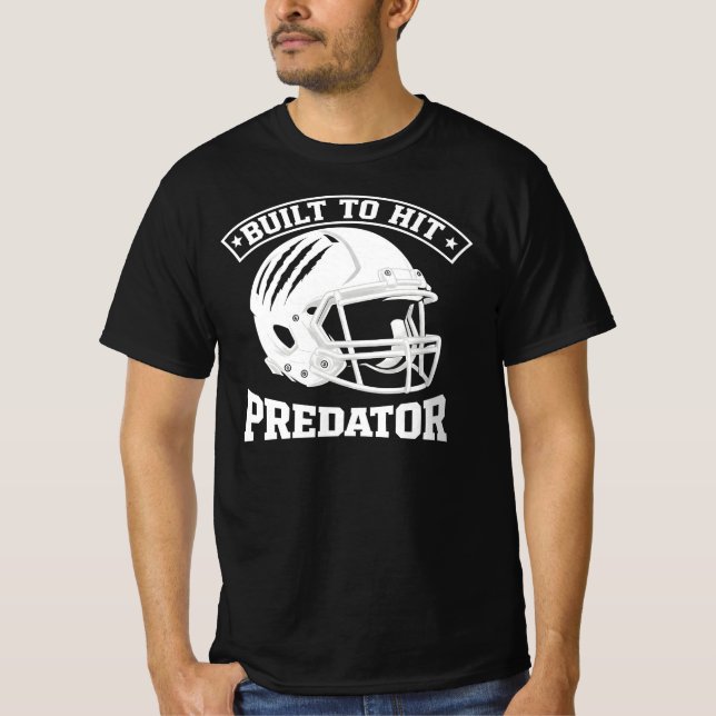 T-shirt American Football Helmet with Claw Marks  (Devant)