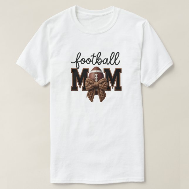 T-shirt American Football Mama Faux yarn,  Knit Style (Design devant)