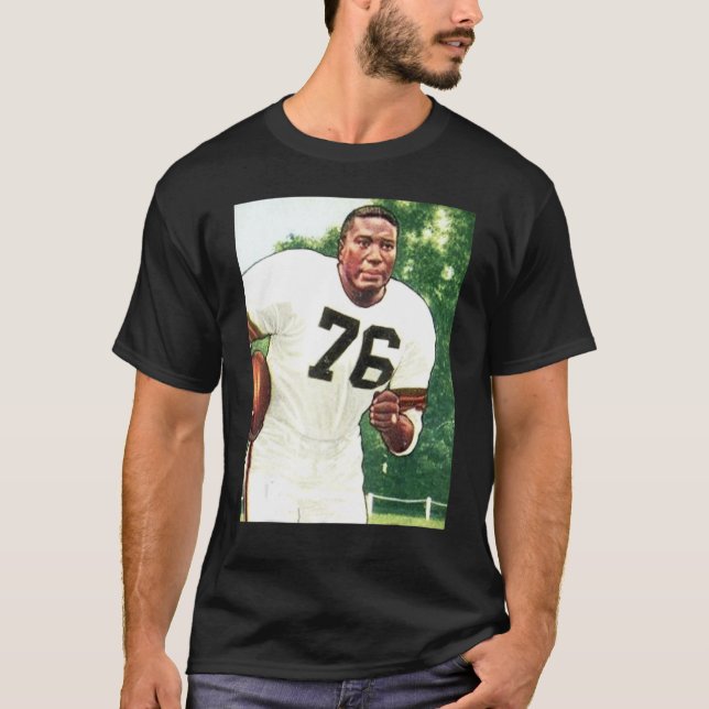 T-shirt American Football Player No 76 Illustration SITE B (Devant)