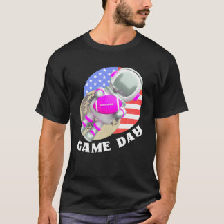 T-shirt American Football T Game Day, États-Unis Drapeau A