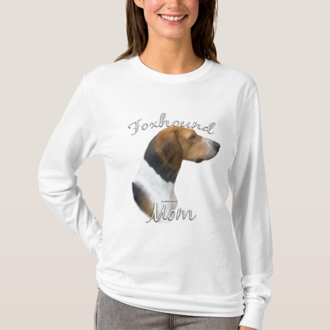 T-shirt American Foxhound Mom 2 (Devant)