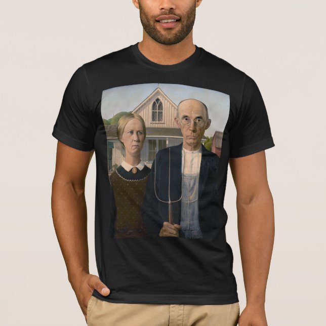 T-shirt American Gothic : Vie rurale pauvre paysan (Devant)