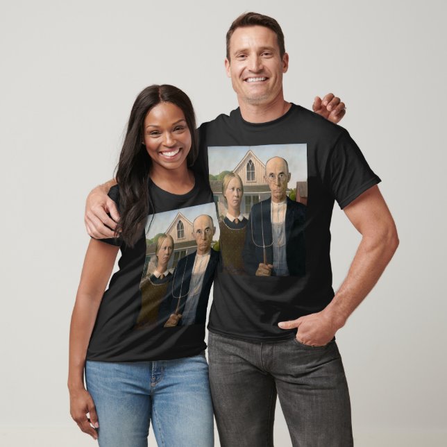 T-shirt American Gothic : Vie rurale pauvre paysan (Unisexe)