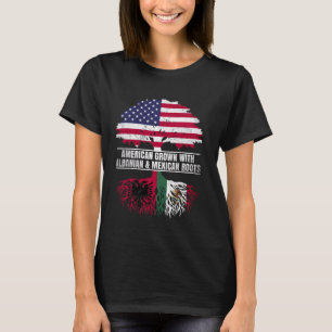 T-shirt American Grosse avec drapeau Patrimoine Albanais M