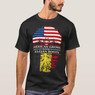 T-shirt American Grosse avec les racines belges Belgique