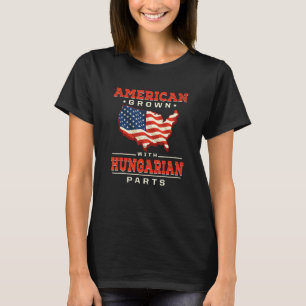 T-shirt American Grosse avec pièces hongroises Patriotic H