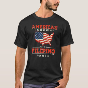 T-shirt American Grosse avec pièces philippines Patriotic 