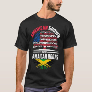 T-shirt American Grosse Avec Racines Jamaïcaines Jamaïque