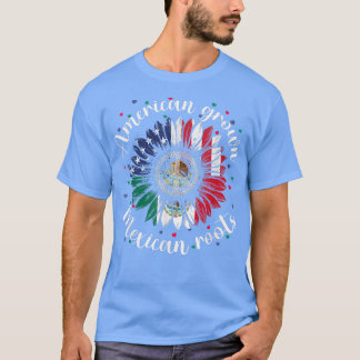 T-shirt American Grosse Meican Roots Cinco de Mayo Sunflow