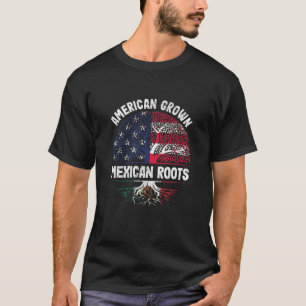 T-shirt American Grosse Mexicaine Racines USA Mexique Drap