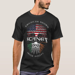 T-shirt American Grosses Irish Roots BLANEY Nom irlandais
