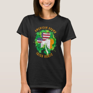 T-shirt American Grosses Irish Roots Heritage Ireland St P