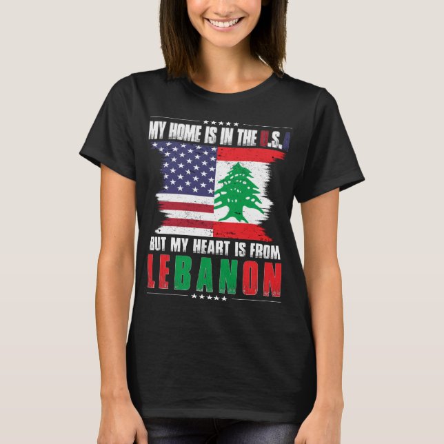 T-shirt American Grown Lebanese American from Lebanon (Devant)