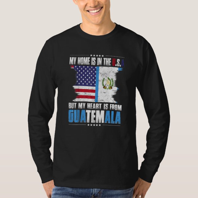 T-shirt American Grown Patriot Guatemalan American from Gu (Devant)