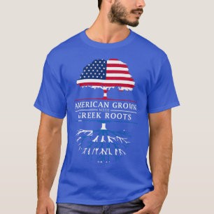 T-shirt American Grown with Greek Roots Grèce Premium