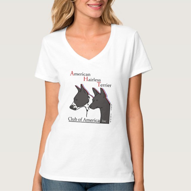 T-shirt American Hairless Terrier Club of America (Devant)