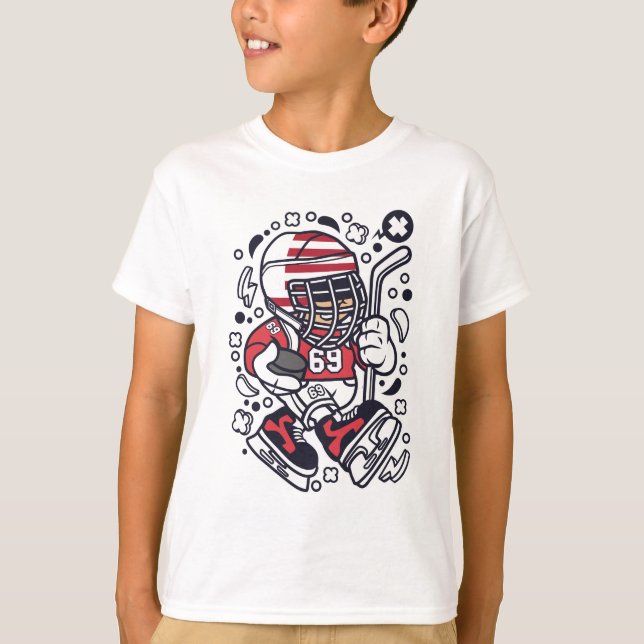 T-shirt American hockey Kid (Devant)