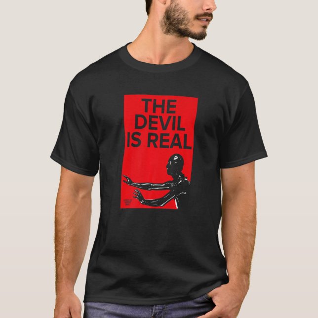 T-shirt American Horror Hotel Devil Is Real   (Devant)