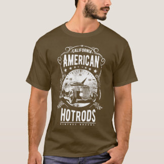 T-shirt American Hotrods vintage racers Californie
