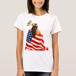 T-shirt american indian flag