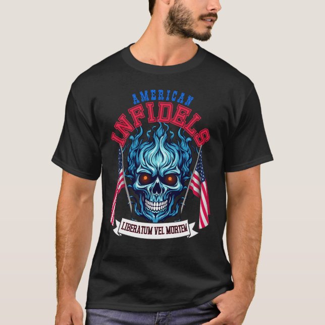 T-shirt American Infidels College (Devant)
