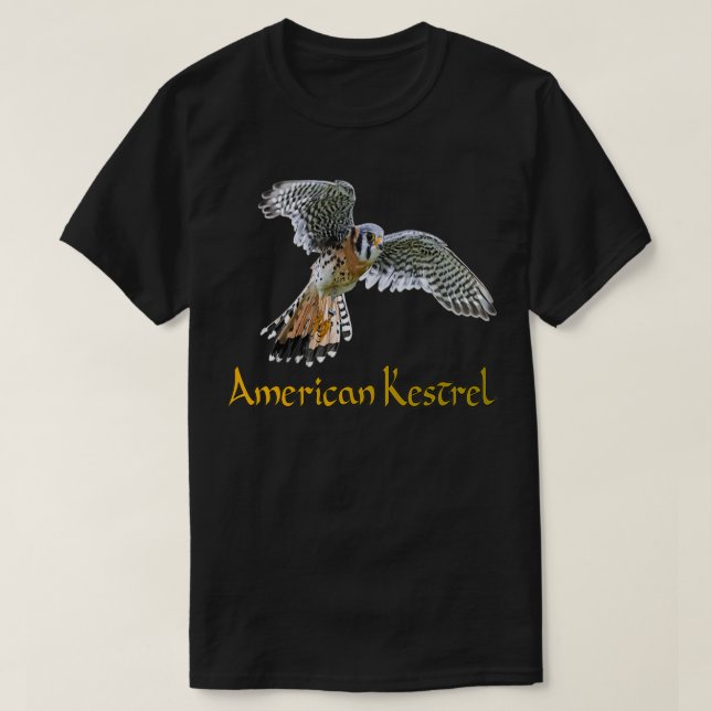 T-shirt American Kestrel Beautiful Birds  (Design devant)