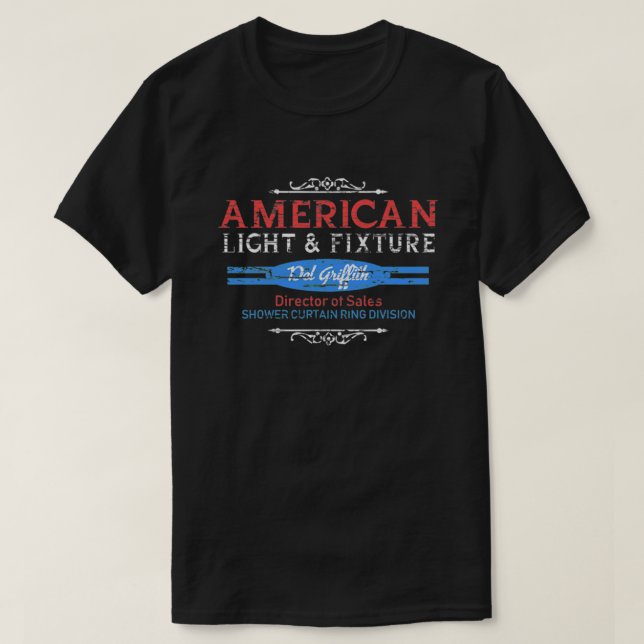 T-shirt American Light and Fixe, patiné board distre (Design devant)