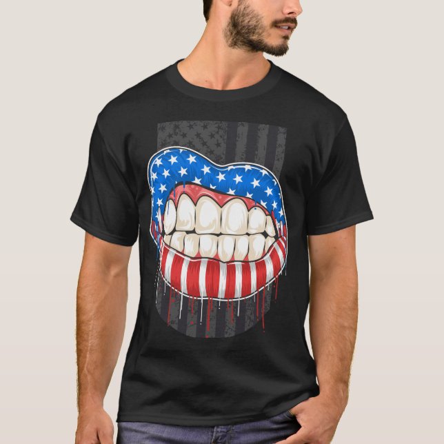 T-shirt American Lips (Devant)