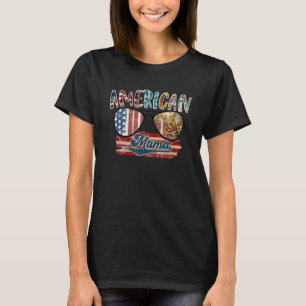 T-shirt American Mama Sunglass Quart Juillet Leopard