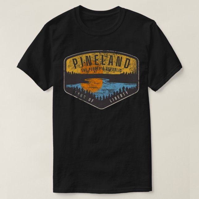 T-shirt American Marauder Pineland Camping Premium (Design devant)