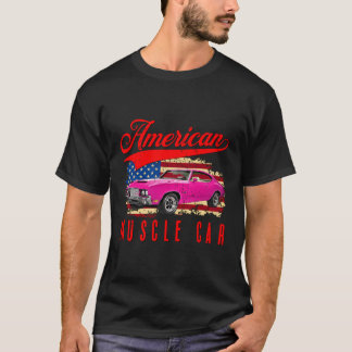 T-shirt American Muscle Car Hommes Femmes Adultes Ados Enf