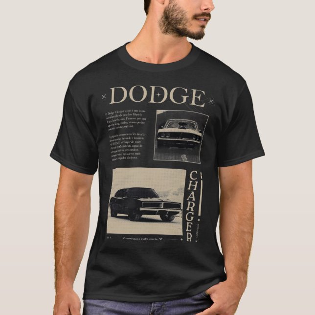 T-shirt American Muscle - Chargeur de Dodge (Devant)