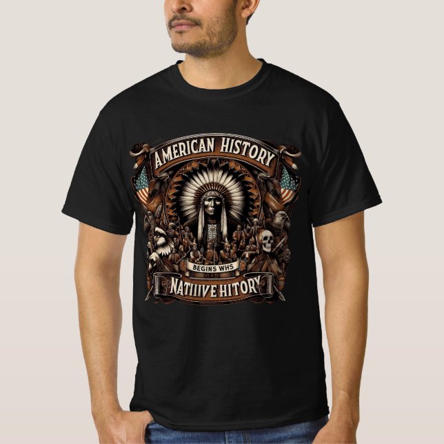 T-shirt American Native History (Devant)