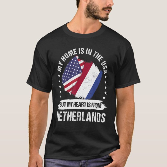 T-shirt American Patriot Dutch Flag (Devant)