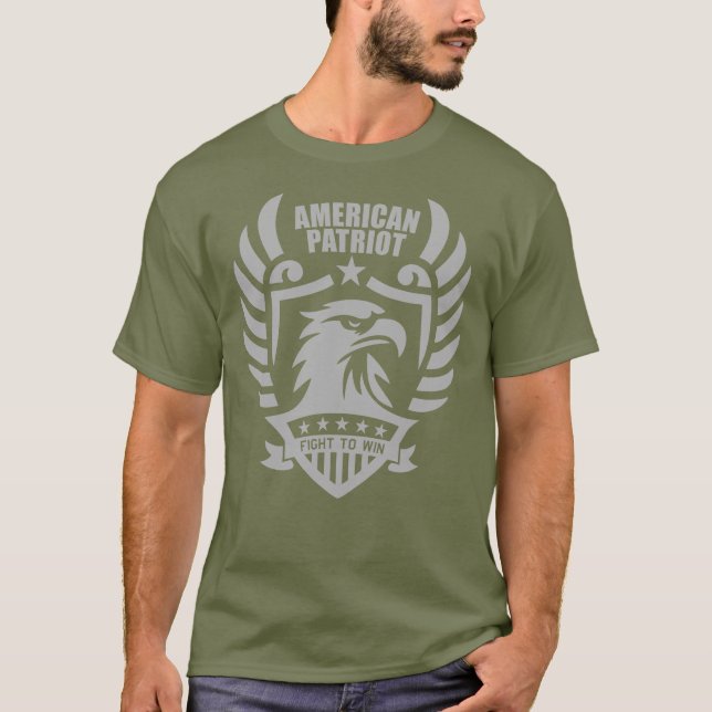 T-shirt American Patriot Tee - combat Green (Devant)