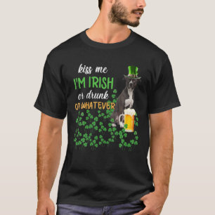 T-shirt American Pit Bull Embrasse-Moi Je suis Irlandais O