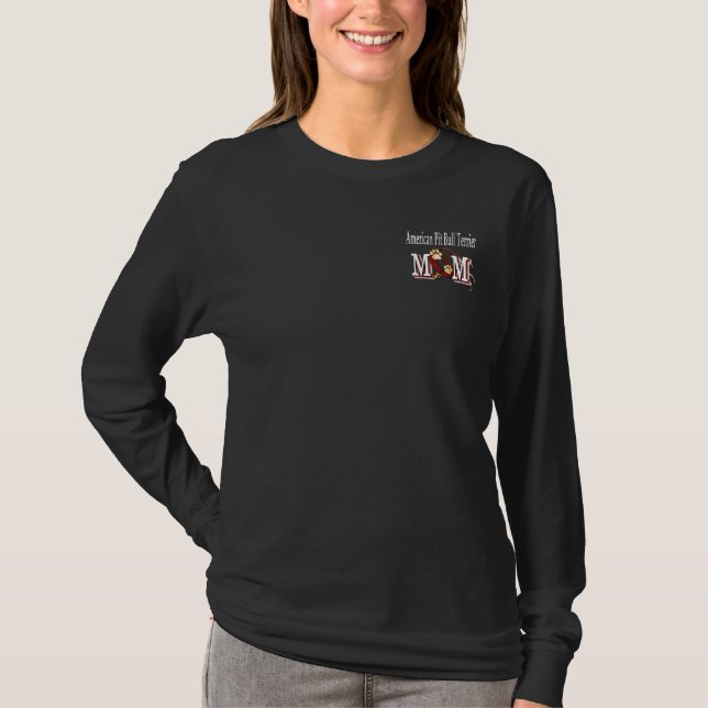 T-shirt american pit bull terrier cadeaux maman (Devant)
