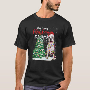 T-shirt American Pit Bull Terrier C'Est Mon Paj De Noël