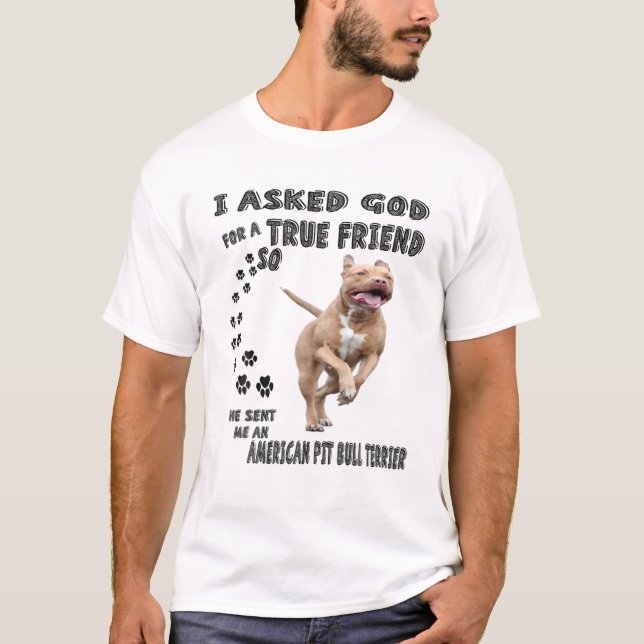 T-shirt American Pit Bull Terrier Citation Maman, Pit Papa (Devant)