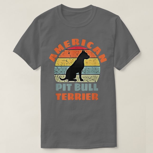 T-shirt American Pit Bull Terrier Dog Lovers  (Design devant)