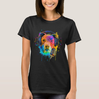 T-shirt American Pitbull Terrier Dog Propriétaires Pop Art