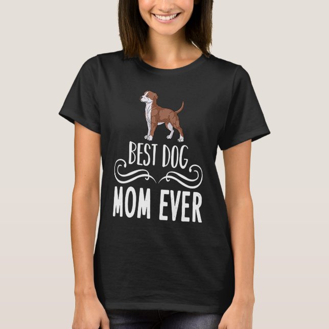 T-shirt American Pitbull Terrier Dog Puppies Owner Lover (Devant)